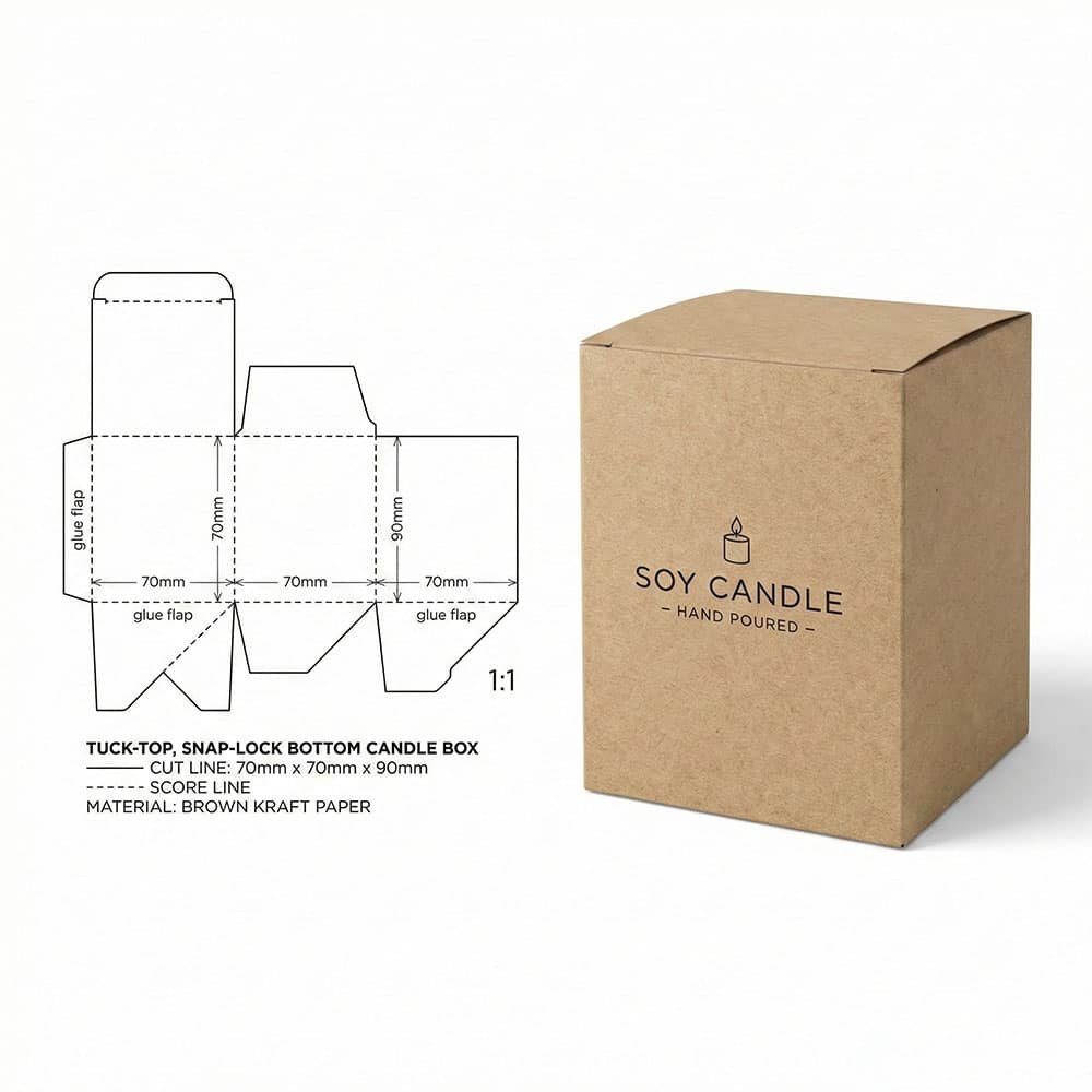 Minimalist Kraft Box Design Creative Branding Ideas for Modern Packaging