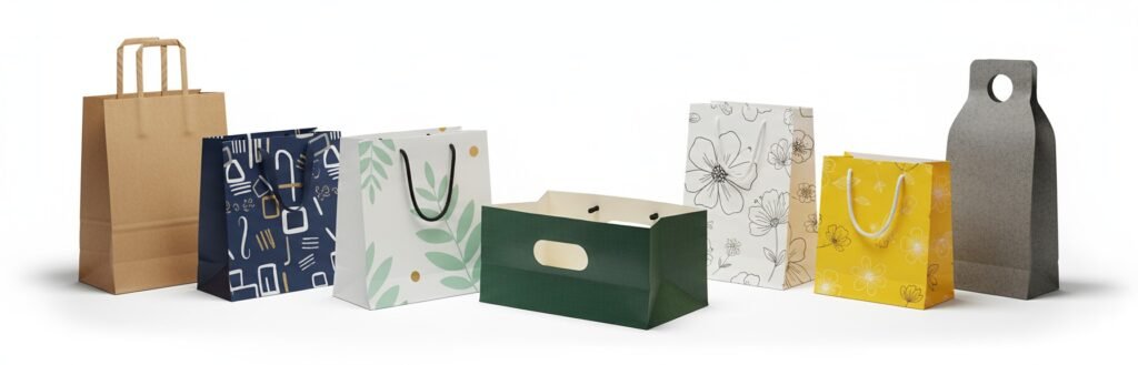 Paper Bag Handle Design Inspiration Twisted vs Flat Handles for Premium & Creative Packaging