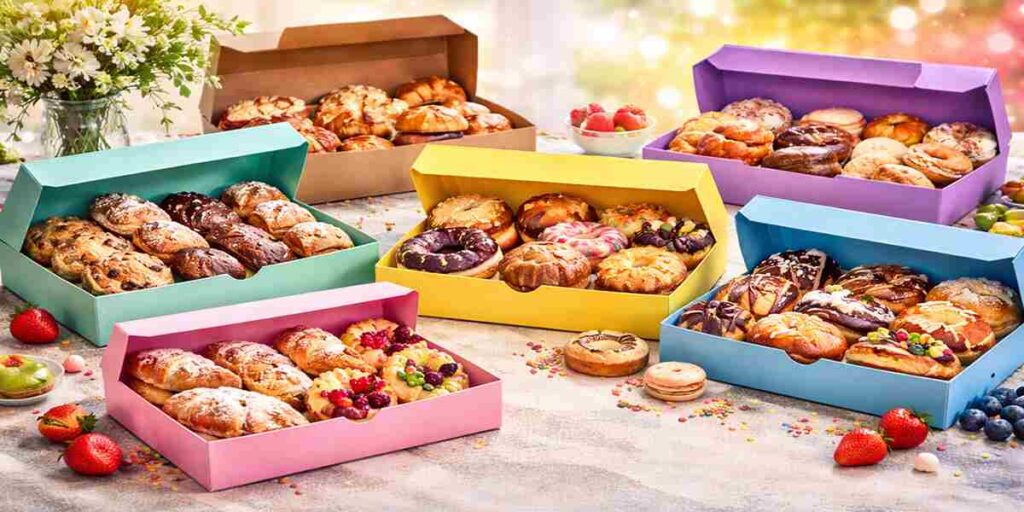 Custom Bakery Box Packaging Solutions for Premium Pastries Elevate Your Brand with Premium Food Box Packaging for Bakery Items