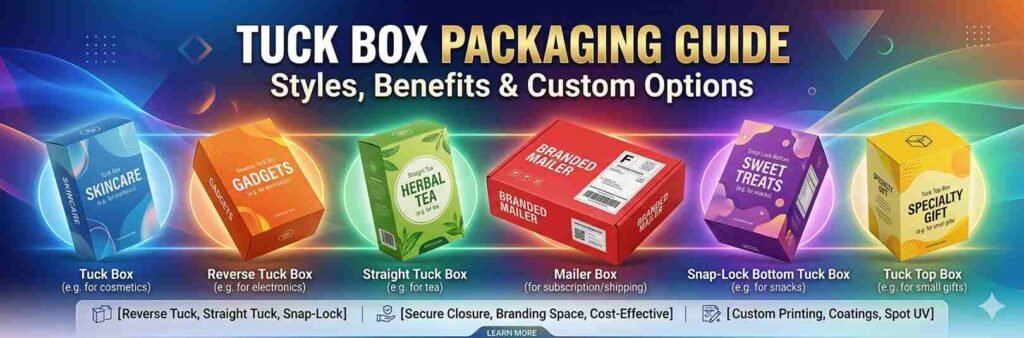 Tuck Box Packaging Guide: Styles, Benefits & Custom Options
